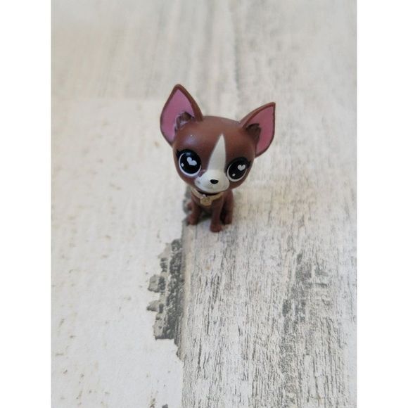 Miniature brown Chihuahua heart eye doll accessory pet toy - Picture 1 of 5